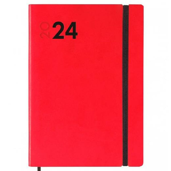 Dagbok Finocam Dynamic Mara 2024 Röd A5 14 x 20,4 cm-Kontor och Kontorsmaterial, Kalendrar, dagböcker och personliga arrangörer-Finocam-peaceofhome.se