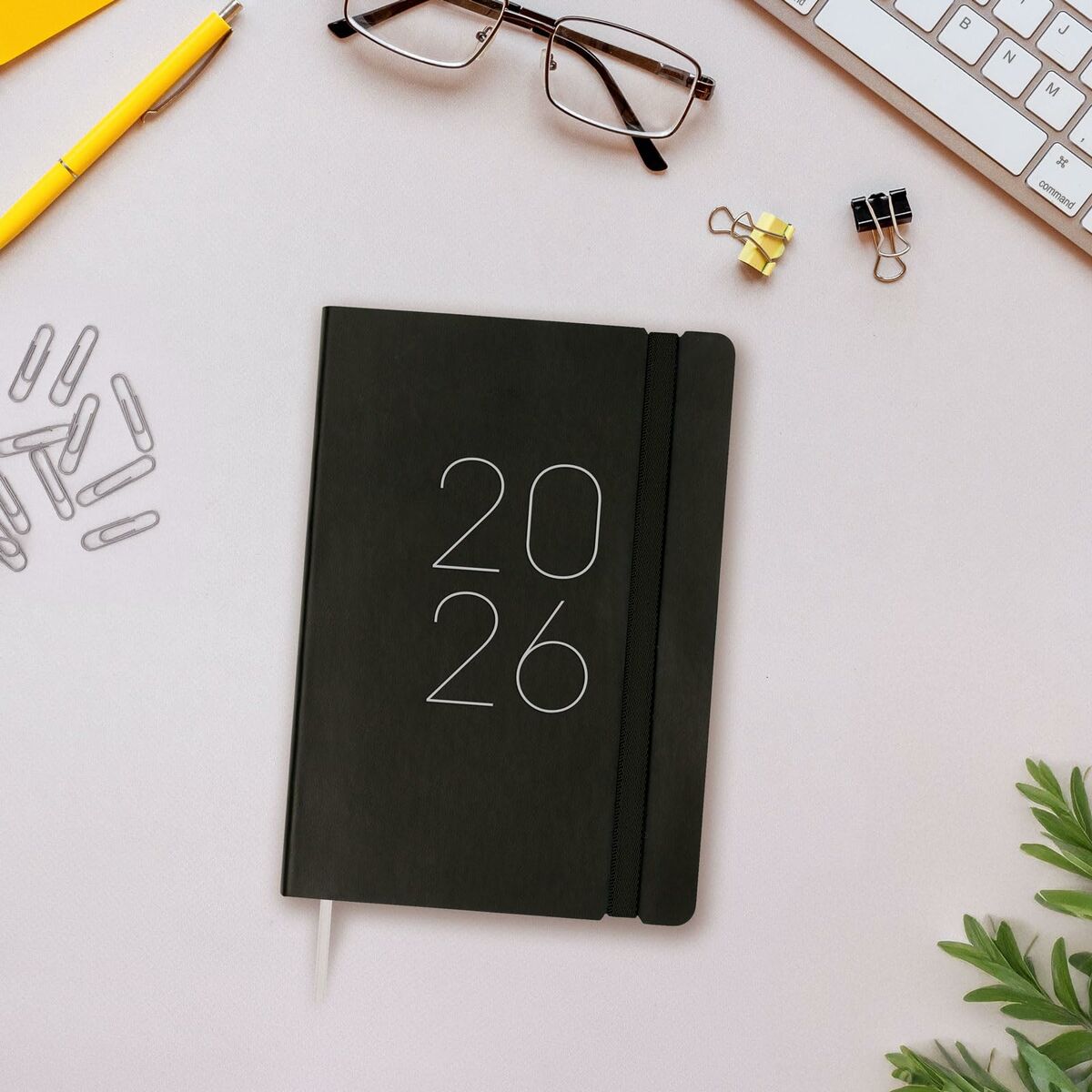 Dagbok Finocam FLEXI Svart 11,8 x 16,8 cm 2026-Kontor och Kontorsmaterial, Kalendrar, dagböcker och personliga arrangörer-Finocam-peaceofhome.se