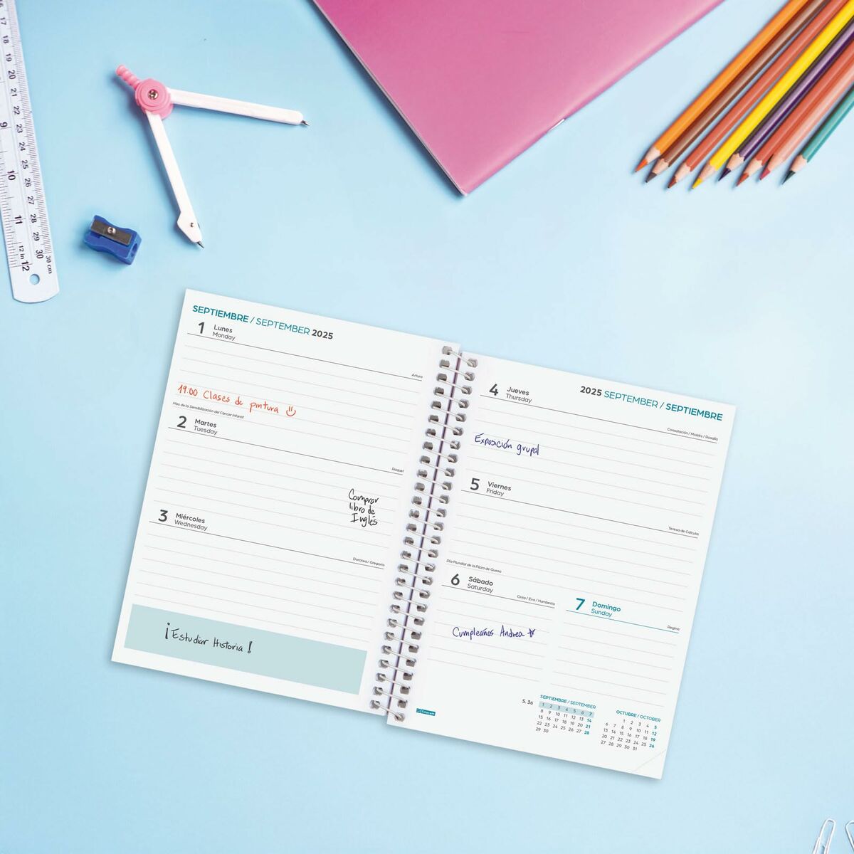 Dagbok Finocam-Kontor och Kontorsmaterial, Kalendrar, dagböcker och personliga arrangörer-Finocam-peaceofhome.se