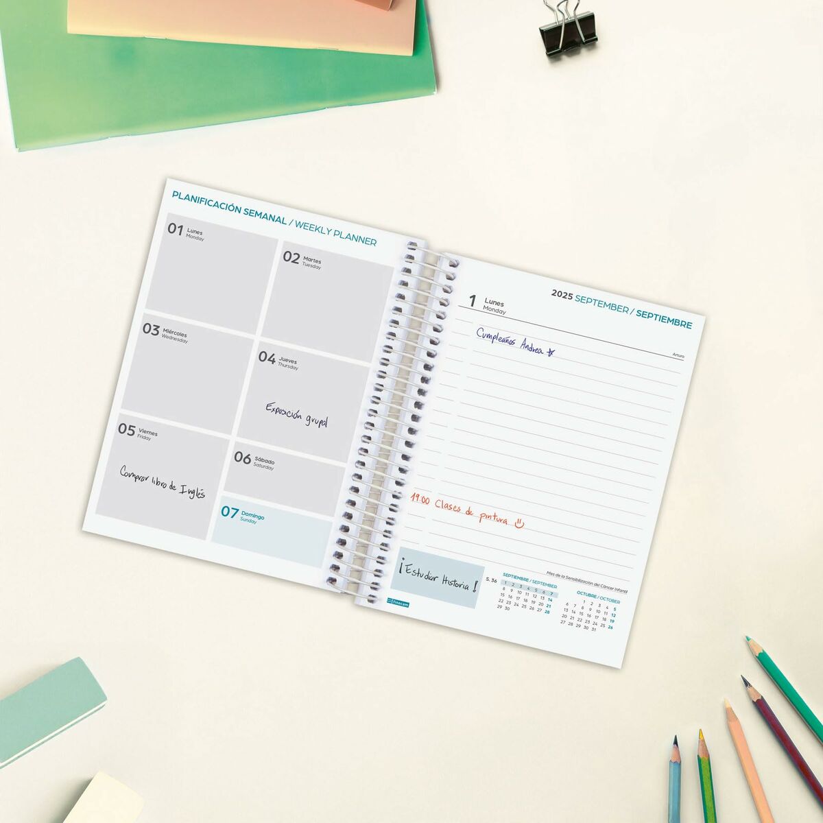 Dagbok Finocam-Kontor och Kontorsmaterial, Kalendrar, dagböcker och personliga arrangörer-Finocam-peaceofhome.se