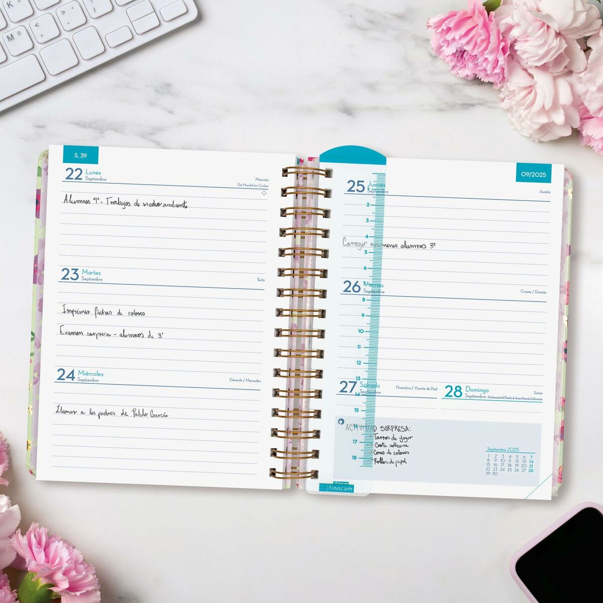 Dagbok Finocam-Kontor och Kontorsmaterial, Kalendrar, dagböcker och personliga arrangörer-Finocam-peaceofhome.se