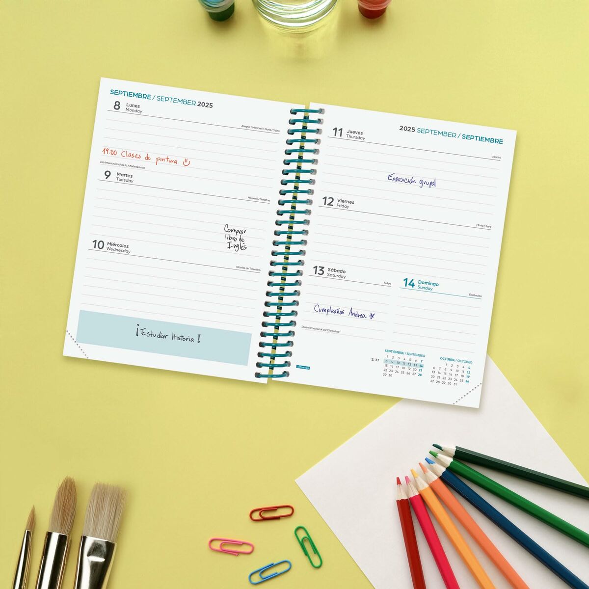 Dagbok Finocam-Kontor och Kontorsmaterial, Kalendrar, dagböcker och personliga arrangörer-Finocam-peaceofhome.se