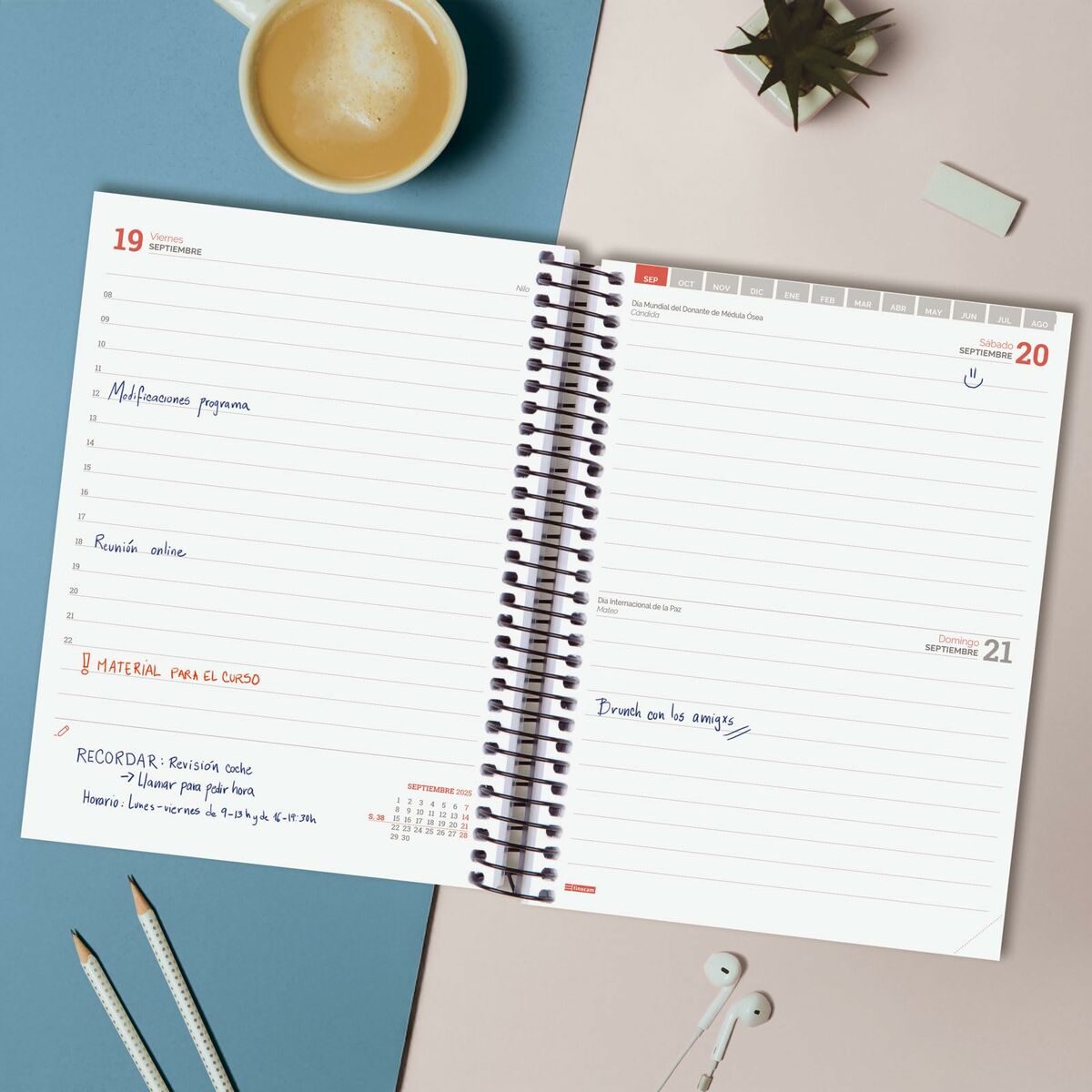 Dagbok Finocam-Kontor och Kontorsmaterial, Kalendrar, dagböcker och personliga arrangörer-Finocam-peaceofhome.se