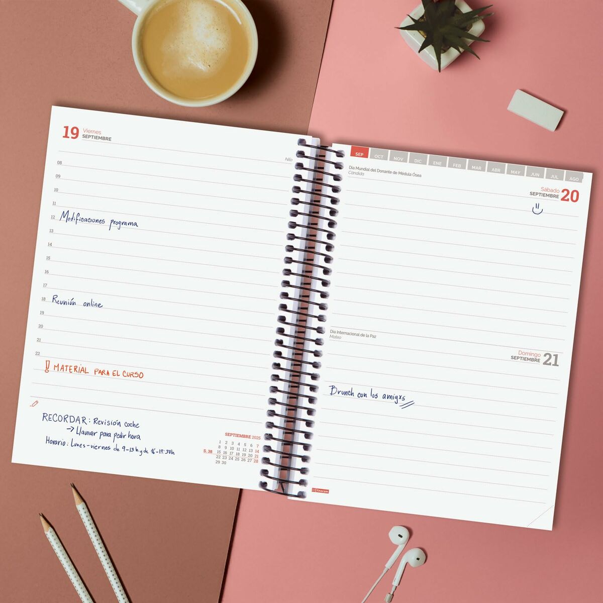 Dagbok Finocam-Kontor och Kontorsmaterial, Kalendrar, dagböcker och personliga arrangörer-Finocam-peaceofhome.se