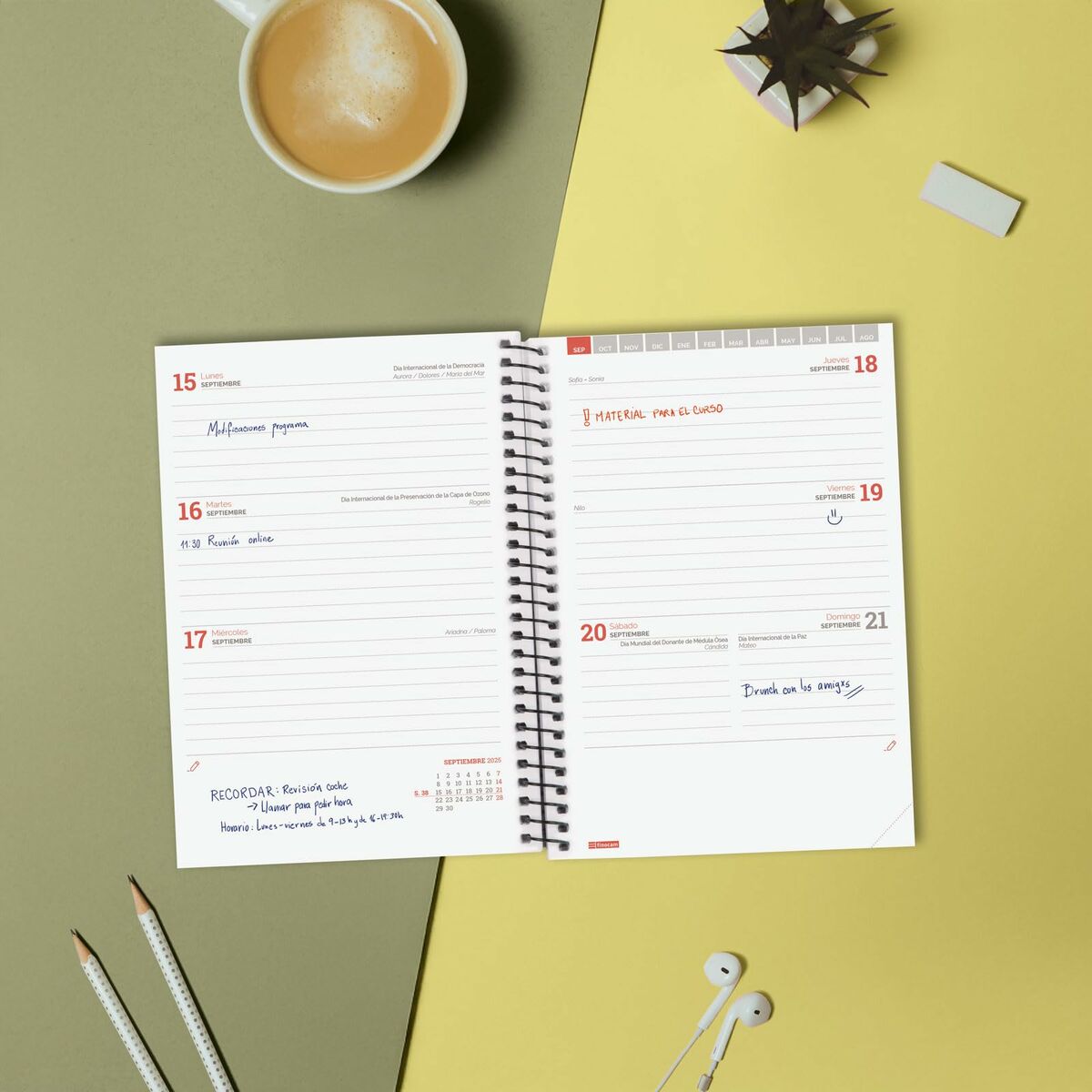 Dagbok Finocam-Kontor och Kontorsmaterial, Kalendrar, dagböcker och personliga arrangörer-Finocam-peaceofhome.se