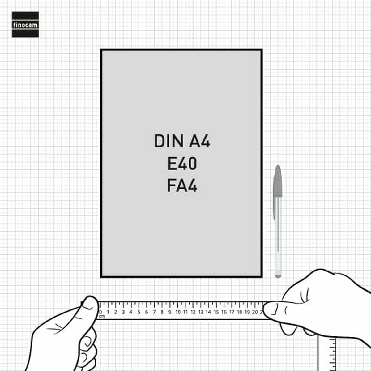 Dagbok Finocam YEAR Blå A4 21 x 29,7 cm 2026-Kontor och Kontorsmaterial, Kalendrar, dagböcker och personliga arrangörer-Finocam-peaceofhome.se