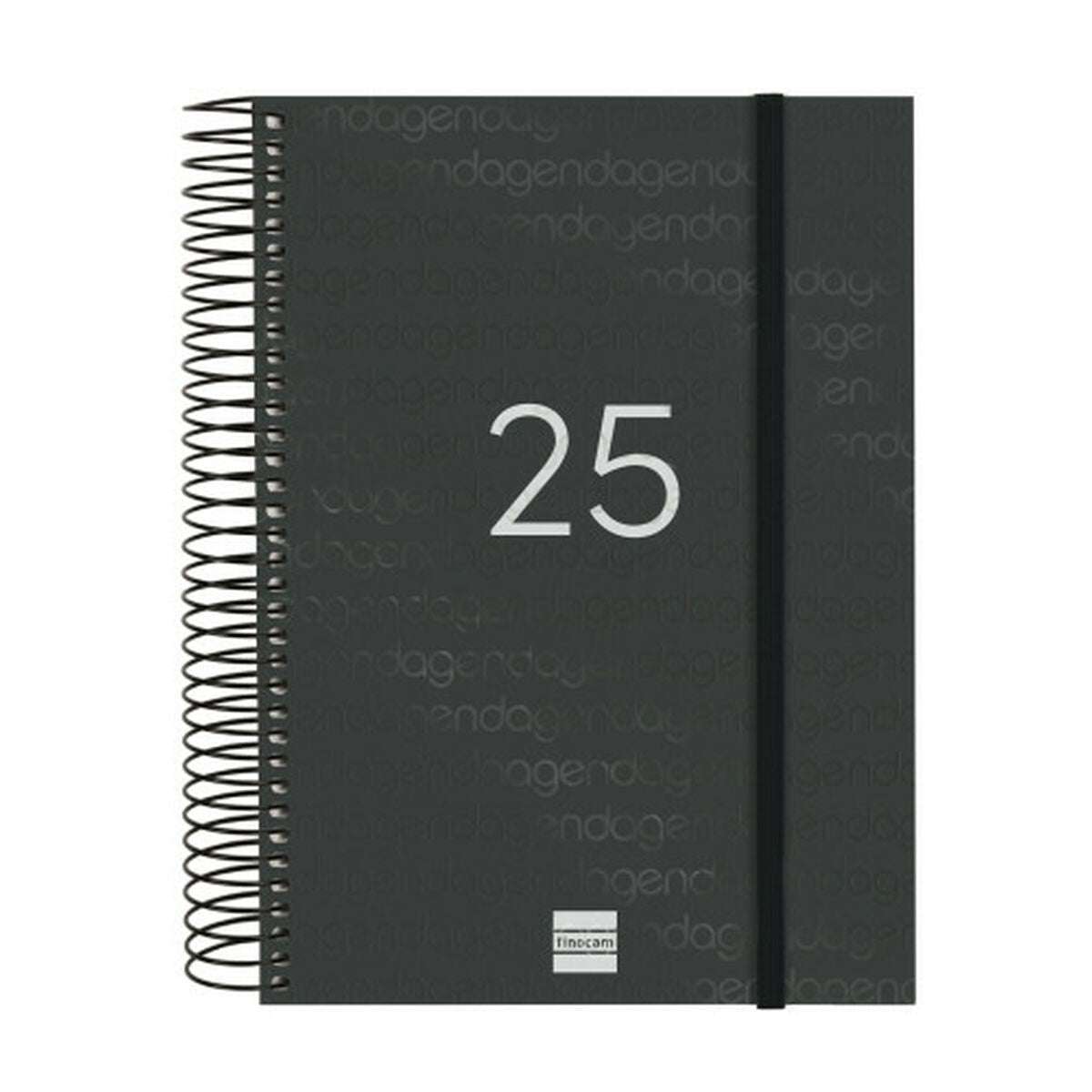 Dagbok Finocam YEAR Svart A5 15,5 x 21,2 cm 2025-Kontor och Kontorsmaterial, Kalendrar, dagböcker och personliga arrangörer-Finocam-peaceofhome.se