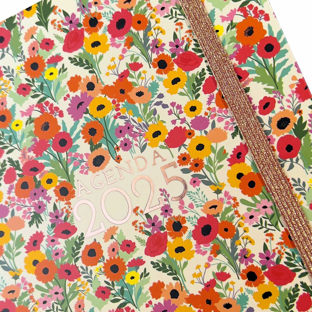 Dagbok Finocam YOU A5 15,5 x 21,2 cm 2025 Blommig-Kontor och Kontorsmaterial, Kalendrar, dagböcker och personliga arrangörer-Finocam-peaceofhome.se