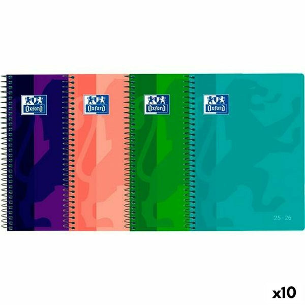 Dagbok Oxford SCHOOL 1/4 15 x 21 cm 2025-2026 (10 antal)-Kontor och Kontorsmaterial, Kalendrar, dagböcker och personliga arrangörer-Oxford-peaceofhome.se