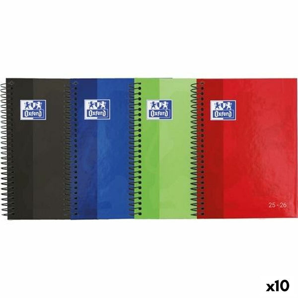 Dagbok Oxford SCHOOL 1/4 15 x 21 cm 2025-2026 (10 antal)-Kontor och Kontorsmaterial, Kalendrar, dagböcker och personliga arrangörer-Oxford-peaceofhome.se