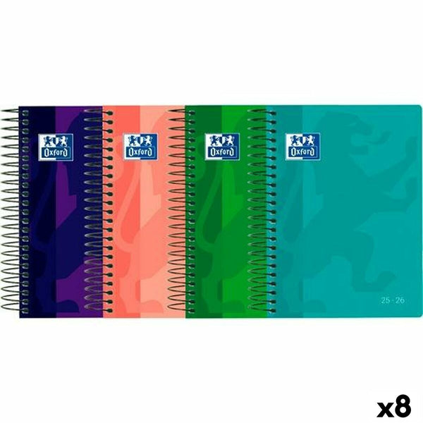 Dagbok Oxford SCHOOL 1/8 12 x 18 cm 2025-2026 (8 antal)-Kontor och Kontorsmaterial, Kalendrar, dagböcker och personliga arrangörer-Oxford-peaceofhome.se