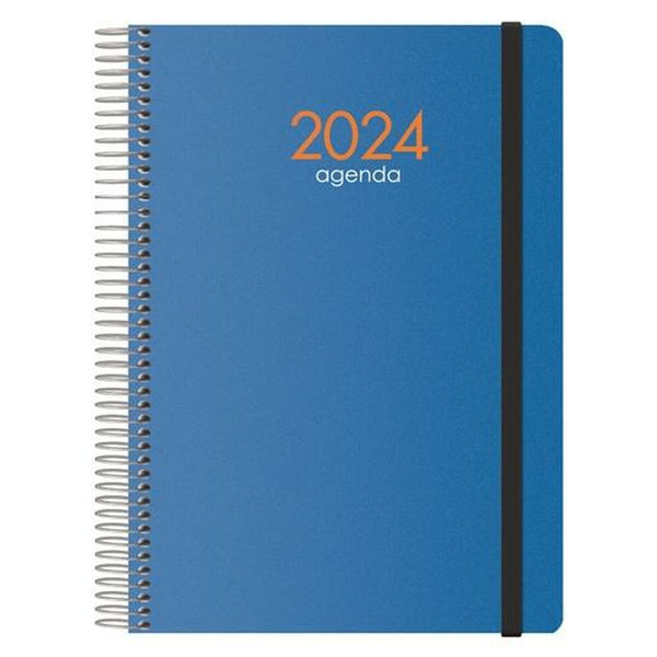 Dagbok SYNCRO DOHE 2024 Årlig Blå 15 x 21 cm-Kontor och Kontorsmaterial, Kalendrar, dagböcker och personliga arrangörer-DOHE-peaceofhome.se