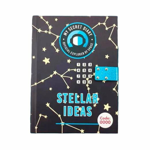 Dagbok med hemlig kod Roymart Stellar Ideas 15 x 20,5 x 3 cm-Leksaker och spel, Elektroniska leksaker-Roymart-peaceofhome.se
