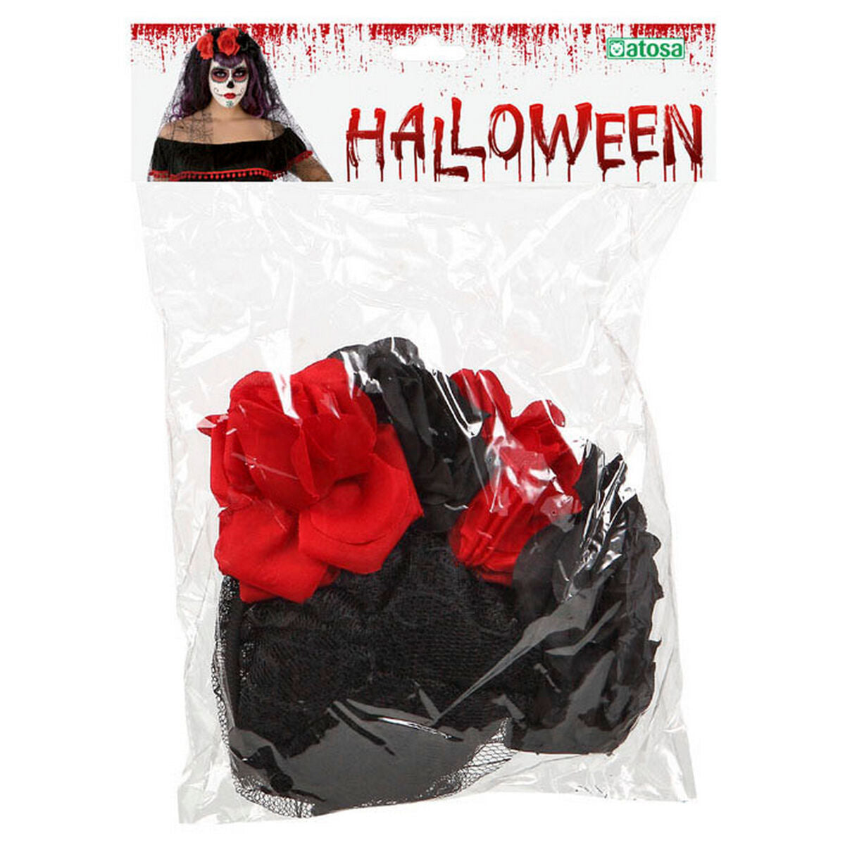 Diadem Halloween Röd/Svart-Leksaker och spel, Fancy klänning och accessoarer-BigBuy Carnival-peaceofhome.se