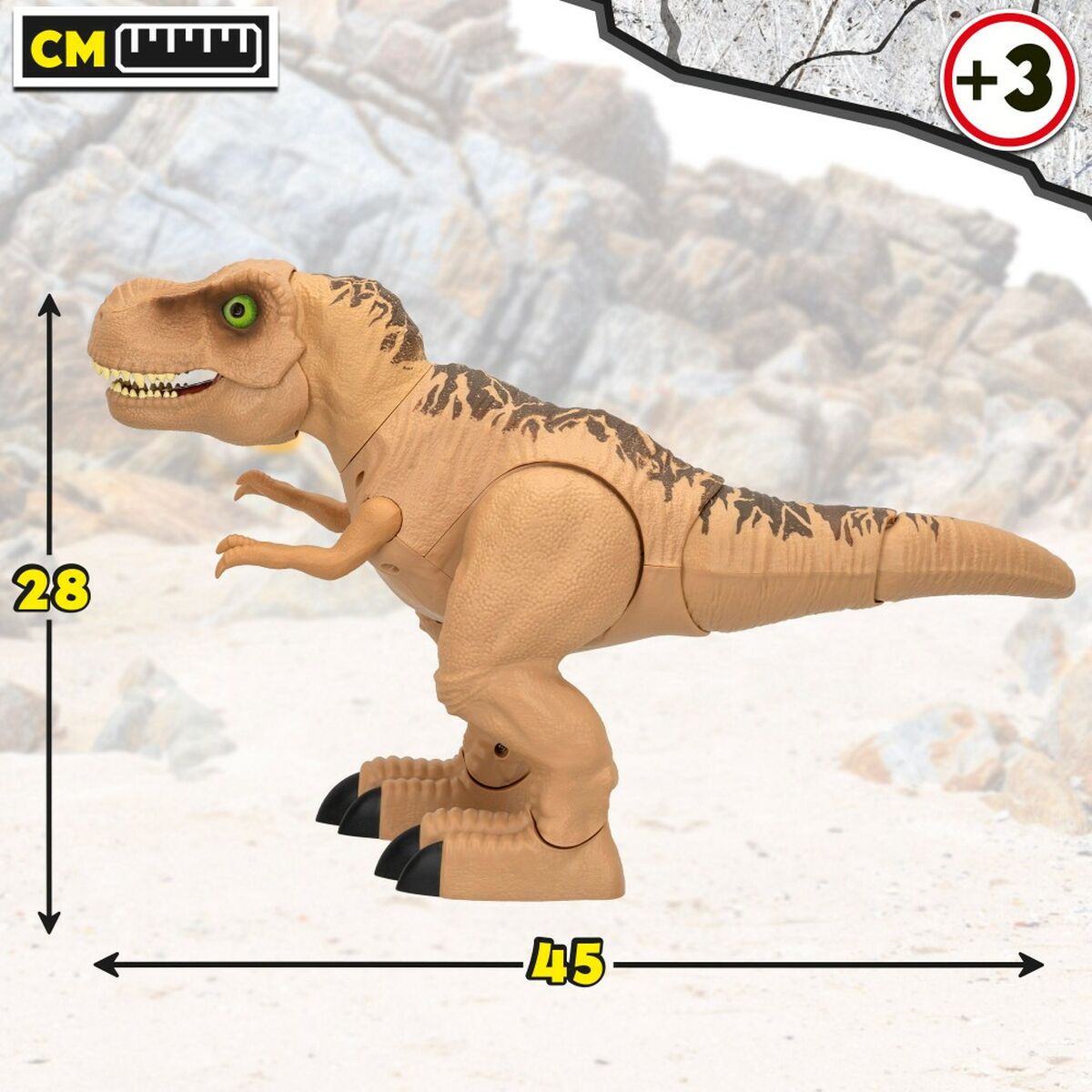 Dinosaurie Funville T-Rex 2 antal 45 x 28 x 15 cm-Leksaker och spel, Dockor och actionfigurer-Funville-peaceofhome.se