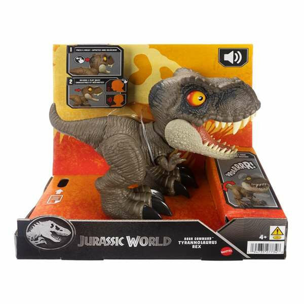 Dinosaurie Mattel Jurassic World Roar Command T-Rex 21,59 x 22,23 x 10,16 cm-Leksaker och spel, Dockor och actionfigurer-Mattel-peaceofhome.se