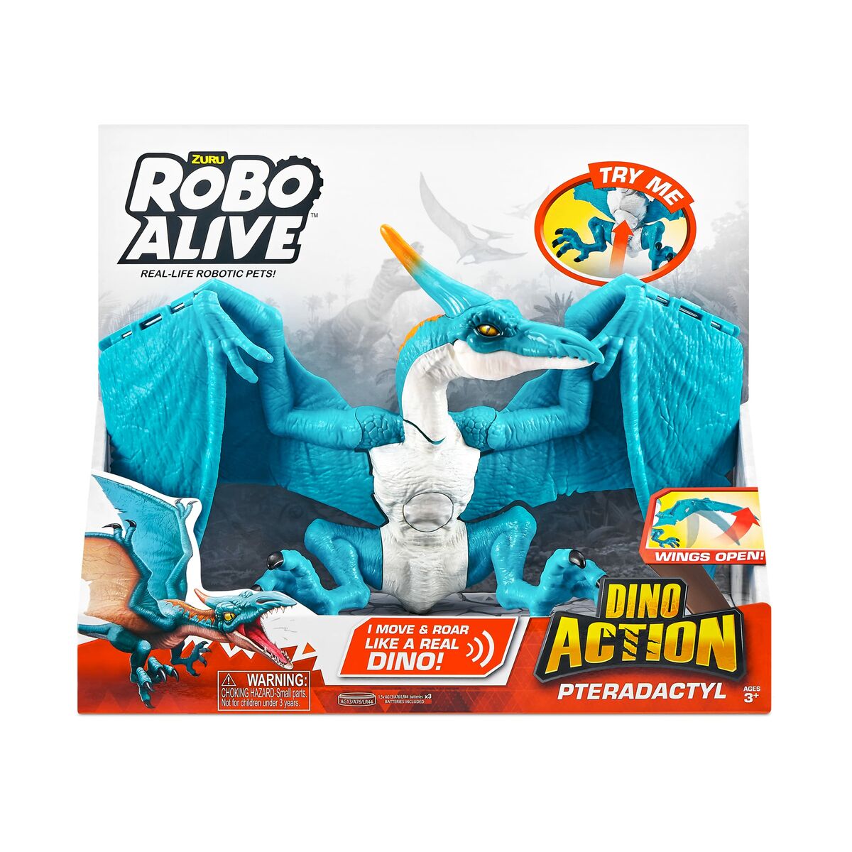 Dinosaurie Zuru Robo Alive: Dino Action Pterodactyl Celeste Ledad figur-Leksaker och spel, Dockor och actionfigurer-Zuru-peaceofhome.se