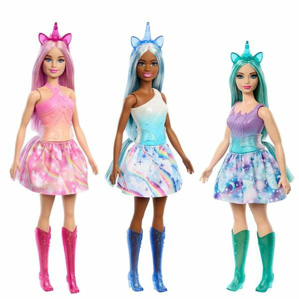 Docka Barbie Unicorn-Leksaker och spel, Dockor och actionfigurer-Barbie-peaceofhome.se