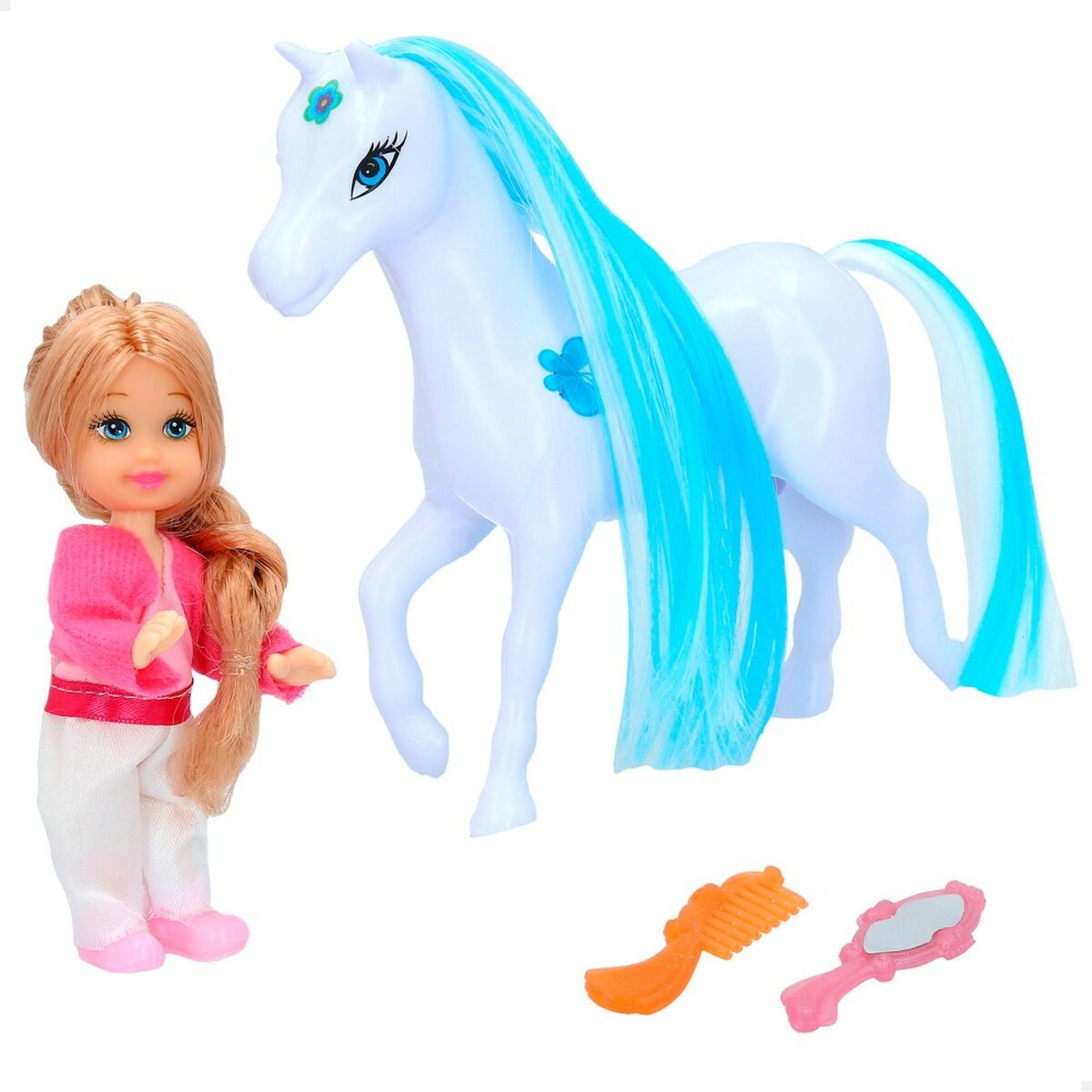 Docka Colorbaby Bella Häst 13 x 14 x 4,5 cm (6 antal)-Leksaker och spel, Dockor och tillbehör-Colorbaby-peaceofhome.se
