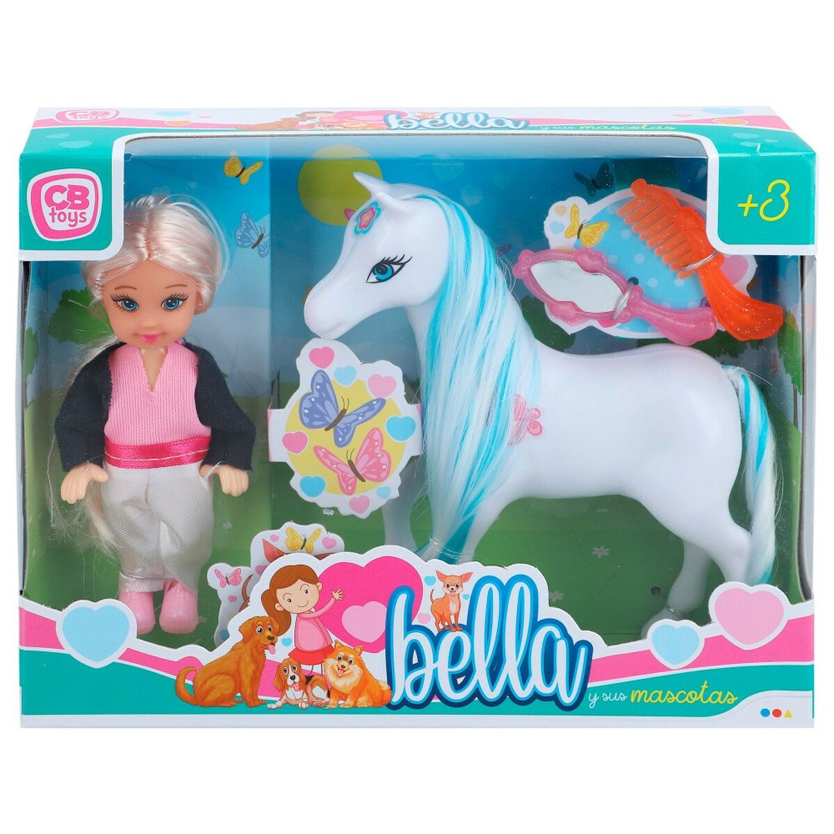 Docka Colorbaby Bella Häst 13 x 14 x 4,5 cm (6 antal)-Leksaker och spel, Dockor och tillbehör-Colorbaby-peaceofhome.se