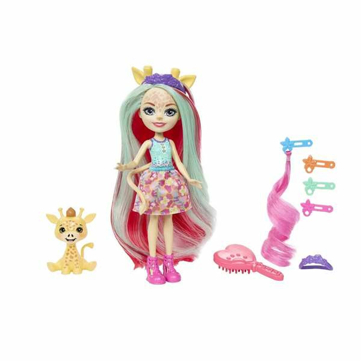 Docka Mattel Enchantimals Glam Party Giraff 15 cm-Leksaker och spel, Dockor och tillbehör-Mattel-peaceofhome.se
