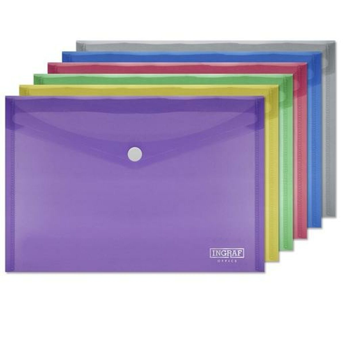 Dokumenthållare Ingraf Plast Multicolour Lås A5 (10 antal)-Kontor och Kontorsmaterial, Kontorsmaterial-Ingraf-peaceofhome.se