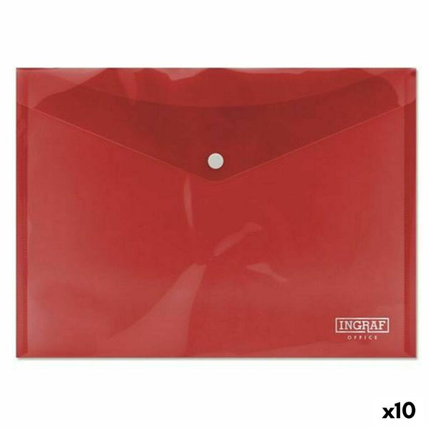 Dokumenthållare Ingraf Plast Röd Lås A4 (10 antal)-Kontor och Kontorsmaterial, Kontorsmaterial-Ingraf-peaceofhome.se