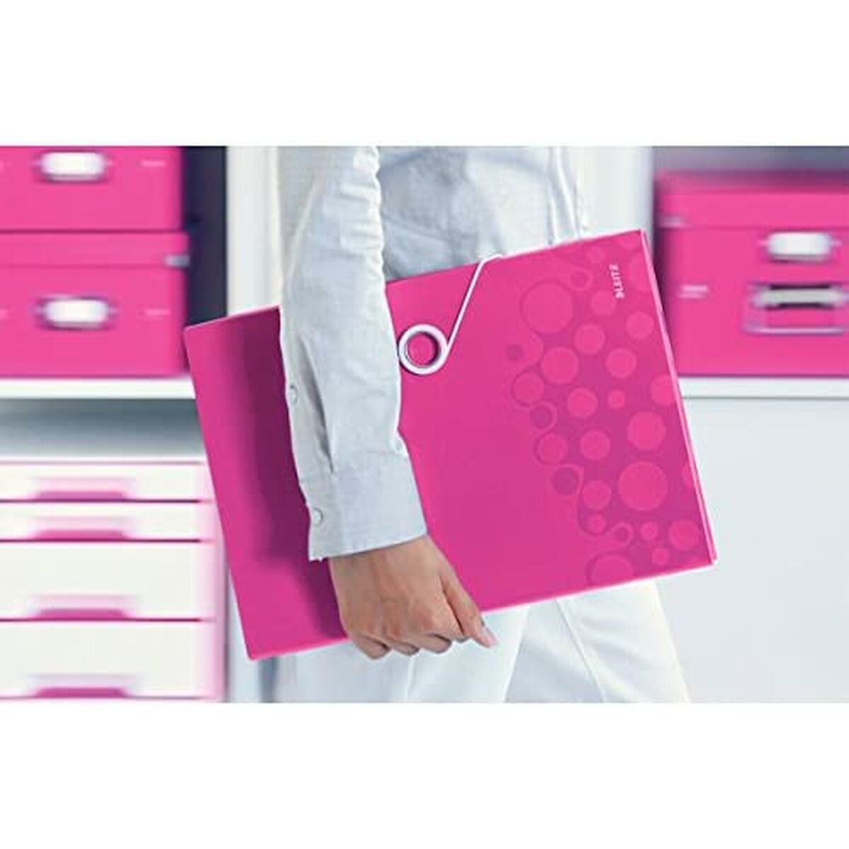 Dokumenthållare Leitz WOW Fuchsia A4 (5 antal)-Kontor och Kontorsmaterial, Kontorsmaterial-Leitz-peaceofhome.se