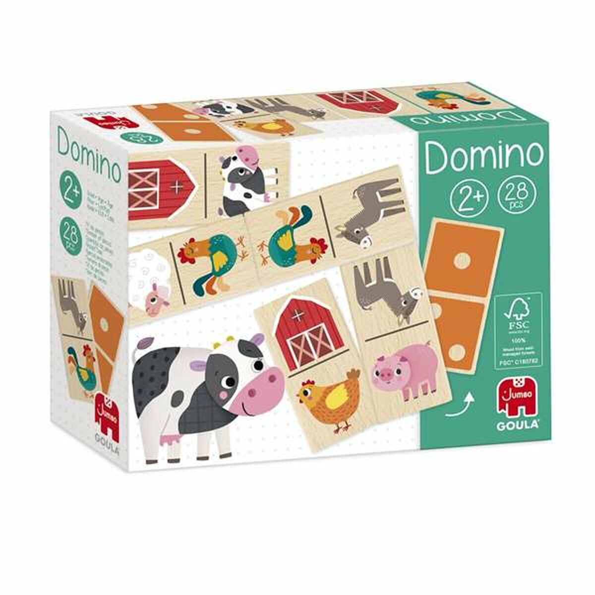 Domino Diset Bondgård 28 Delar-Leksaker och spel, Spel och tillbehör-Diset-peaceofhome.se