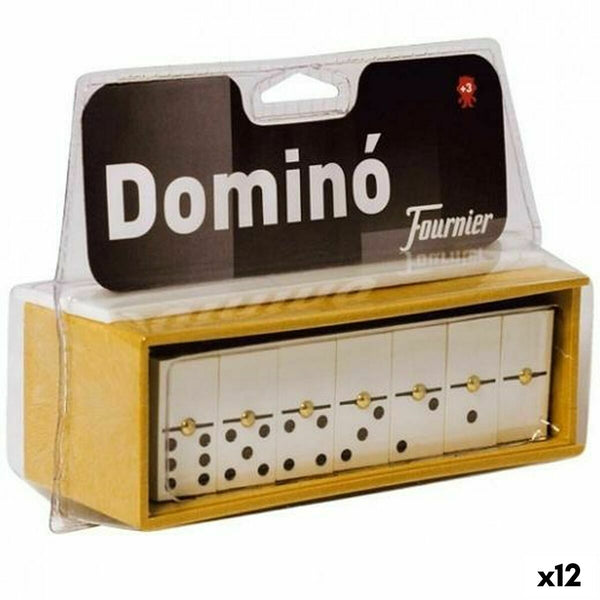 Domino Fournier Brun Elfenben (12 antal)-Leksaker och spel, Spel och tillbehör-Fournier-peaceofhome.se