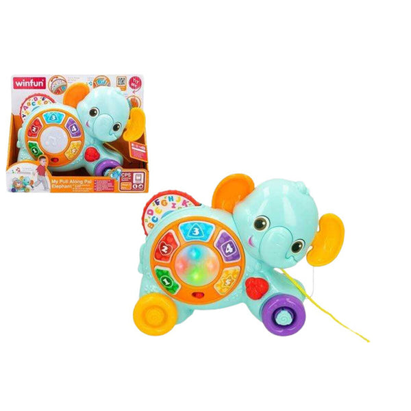 Dragleksak Colorbaby Elefant Plast-Bebis, Leksaker för småbarn-Colorbaby-peaceofhome.se