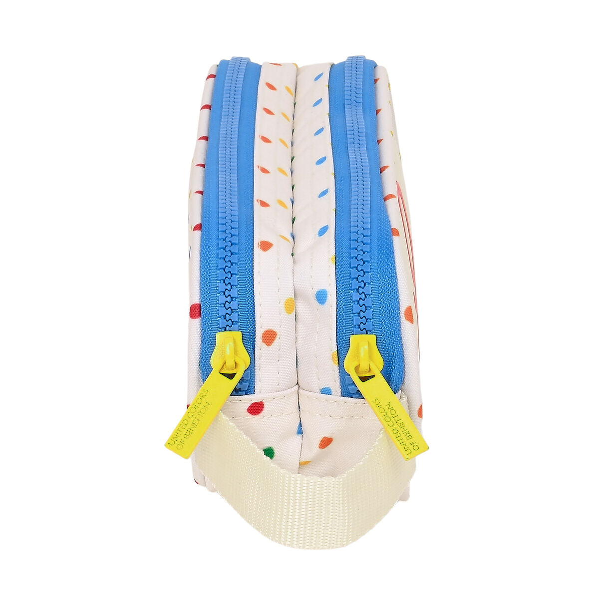 Dubbel bär-allt Benetton Topitos Vit Naturell 21 x 8 x 6 cm-Kontor och Kontorsmaterial, Skol- och utbildningsmaterial-Benetton-peaceofhome.se