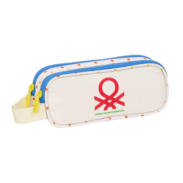 Dubbel bär-allt Benetton Topitos Vit Naturell 21 x 8 x 6 cm-Kontor och Kontorsmaterial, Skol- och utbildningsmaterial-Benetton-peaceofhome.se
