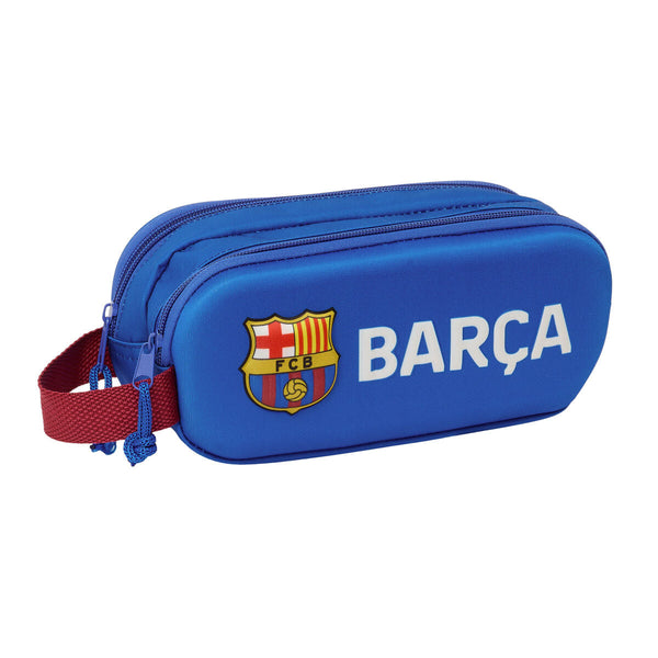 Dubbel bär-allt F.C. Barcelona Marinblå 21 x 8 x 6 cm 3D-Kontor och Kontorsmaterial, Skol- och utbildningsmaterial-F.C. Barcelona-peaceofhome.se