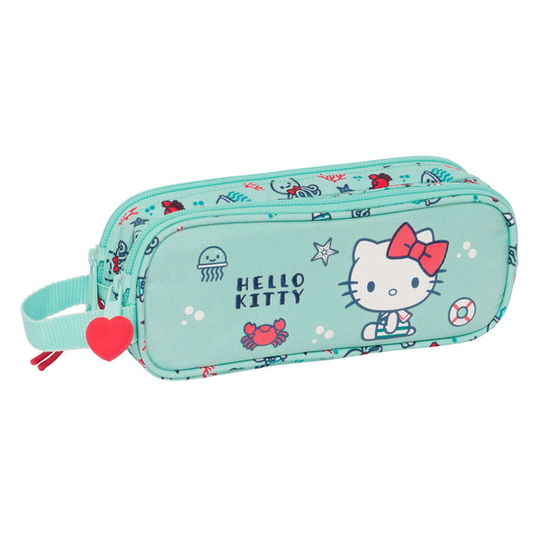 Dubbel bär-allt Hello Kitty Sea lovers Turkos 21 x 8 x 6 cm-Kontor och Kontorsmaterial, Skol- och utbildningsmaterial-Hello Kitty-peaceofhome.se