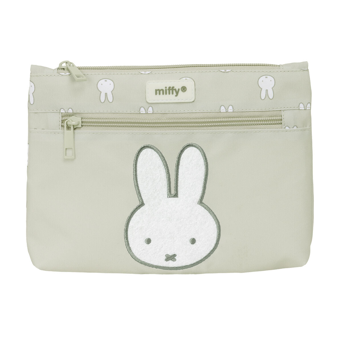 Dubbel bär-allt Miffy Niebla Grå 23 x 16 x 3 cm-Kontor och Kontorsmaterial, Skol- och utbildningsmaterial-Miffy-peaceofhome.se