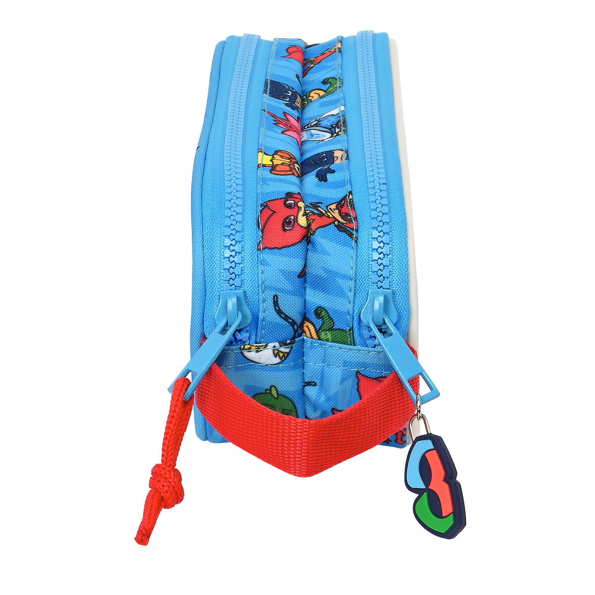 Dubbel bär-allt PJ Masks Blå 21 x 8 x 6 cm-Kontor och Kontorsmaterial, Skol- och utbildningsmaterial-PJ Masks-peaceofhome.se