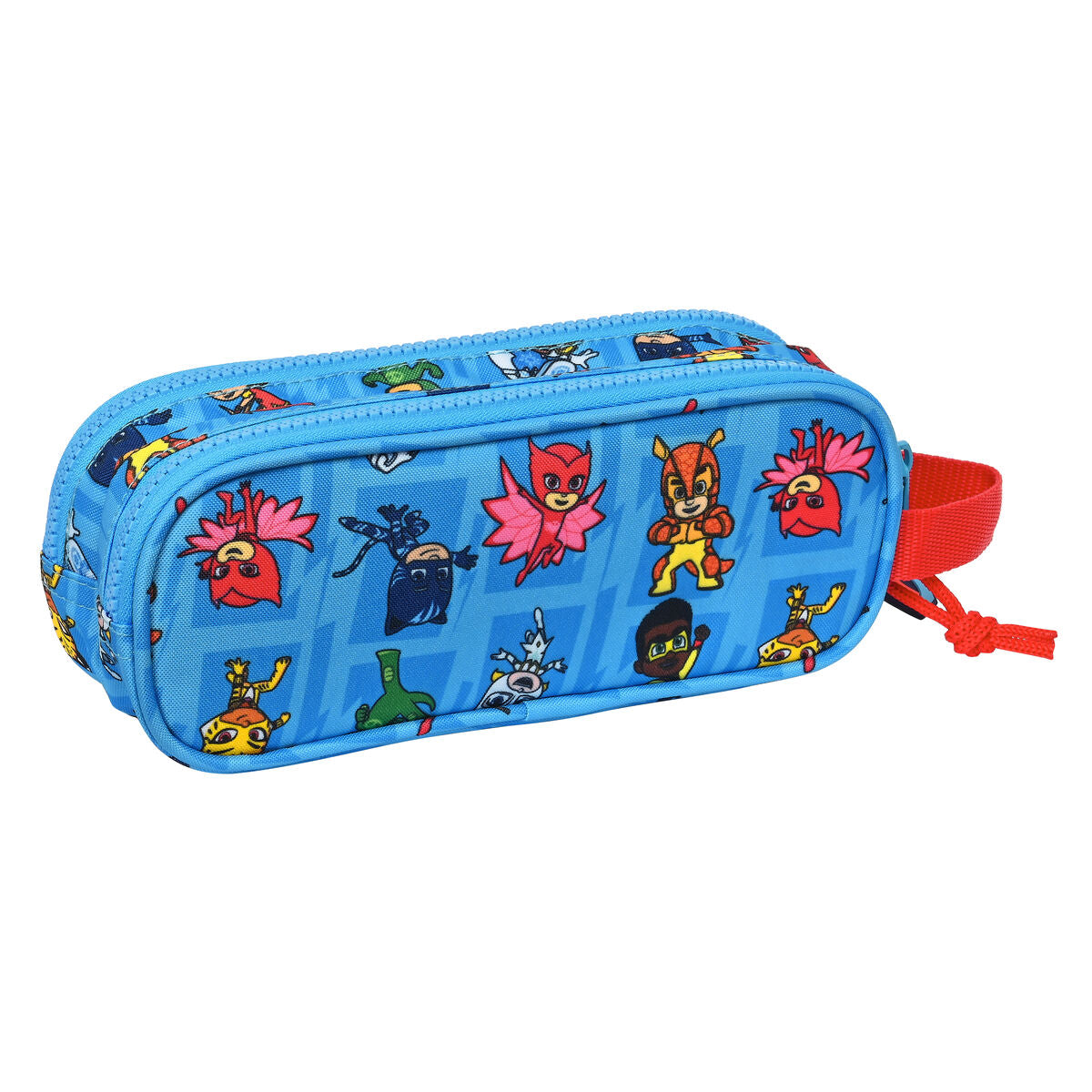 Dubbel bär-allt PJ Masks Blå 21 x 8 x 6 cm-Kontor och Kontorsmaterial, Skol- och utbildningsmaterial-PJ Masks-peaceofhome.se