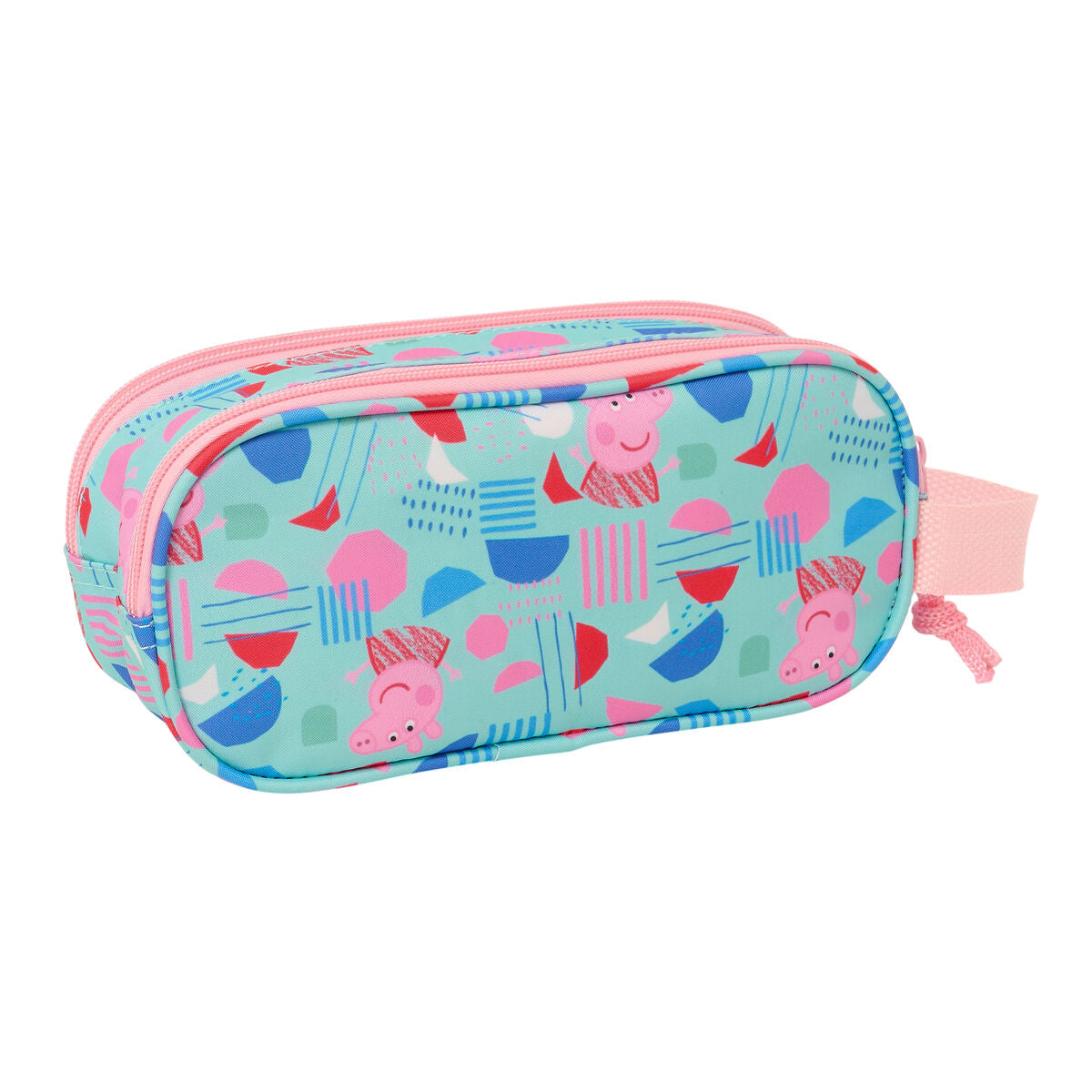 Dubbel bär-allt Peppa Pig Grön Rosa 21 x 8 x 6 cm 3D-Kontor och Kontorsmaterial, Skol- och utbildningsmaterial-Peppa Pig-peaceofhome.se