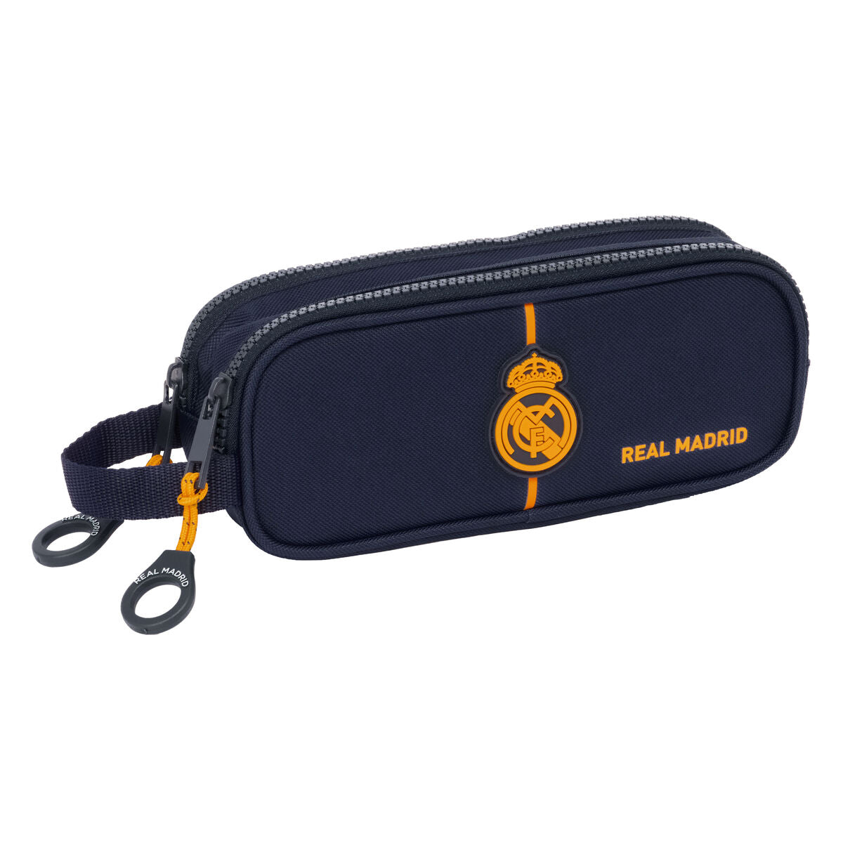 Dubbel bär-allt Real Madrid C.F. 2nd Kit 24/25 Marinblå 21 x 8 x 6 cm-Kontor och Kontorsmaterial, Skol- och utbildningsmaterial-Real Madrid C.F.-peaceofhome.se