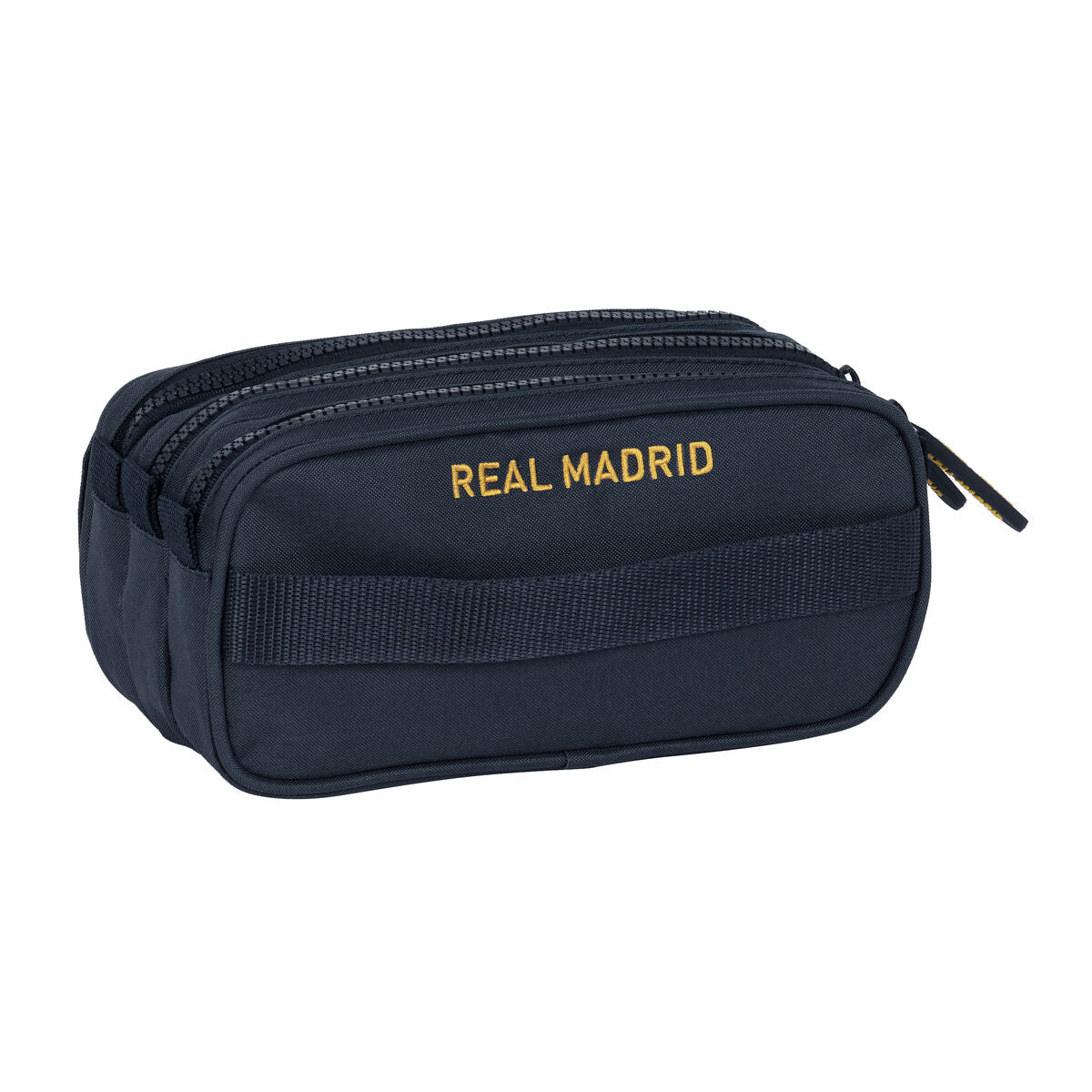 Dubbel bär-allt Real Madrid C.F. Marinblå 21,5 x 10 x 8 cm-Kontor och Kontorsmaterial, Skol- och utbildningsmaterial-Real Madrid C.F.-peaceofhome.se