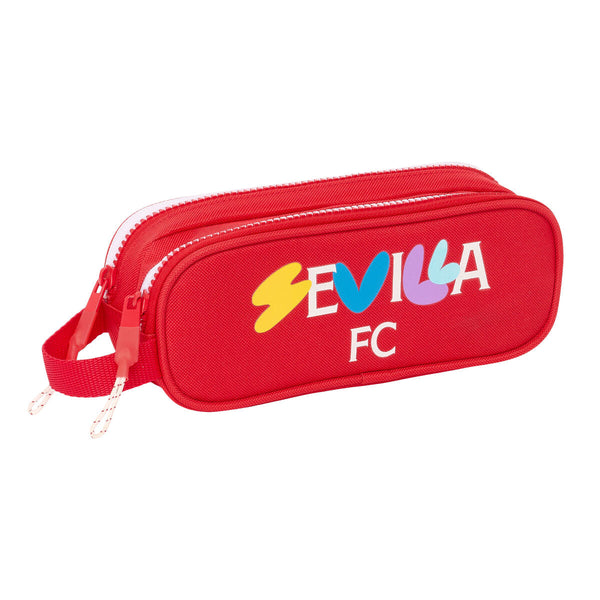 Dubbel bär-allt Sevilla Fútbol Club Röd 21 x 8 x 6 cm-Kontor och Kontorsmaterial, Skol- och utbildningsmaterial-Sevilla Fútbol Club-peaceofhome.se