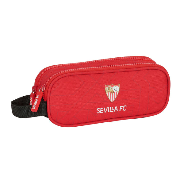 Dubbel bär-allt Sevilla Fútbol Club Svart Röd 21 x 8 x 6 cm-Kontor och Kontorsmaterial, Skol- och utbildningsmaterial-Sevilla Fútbol Club-peaceofhome.se