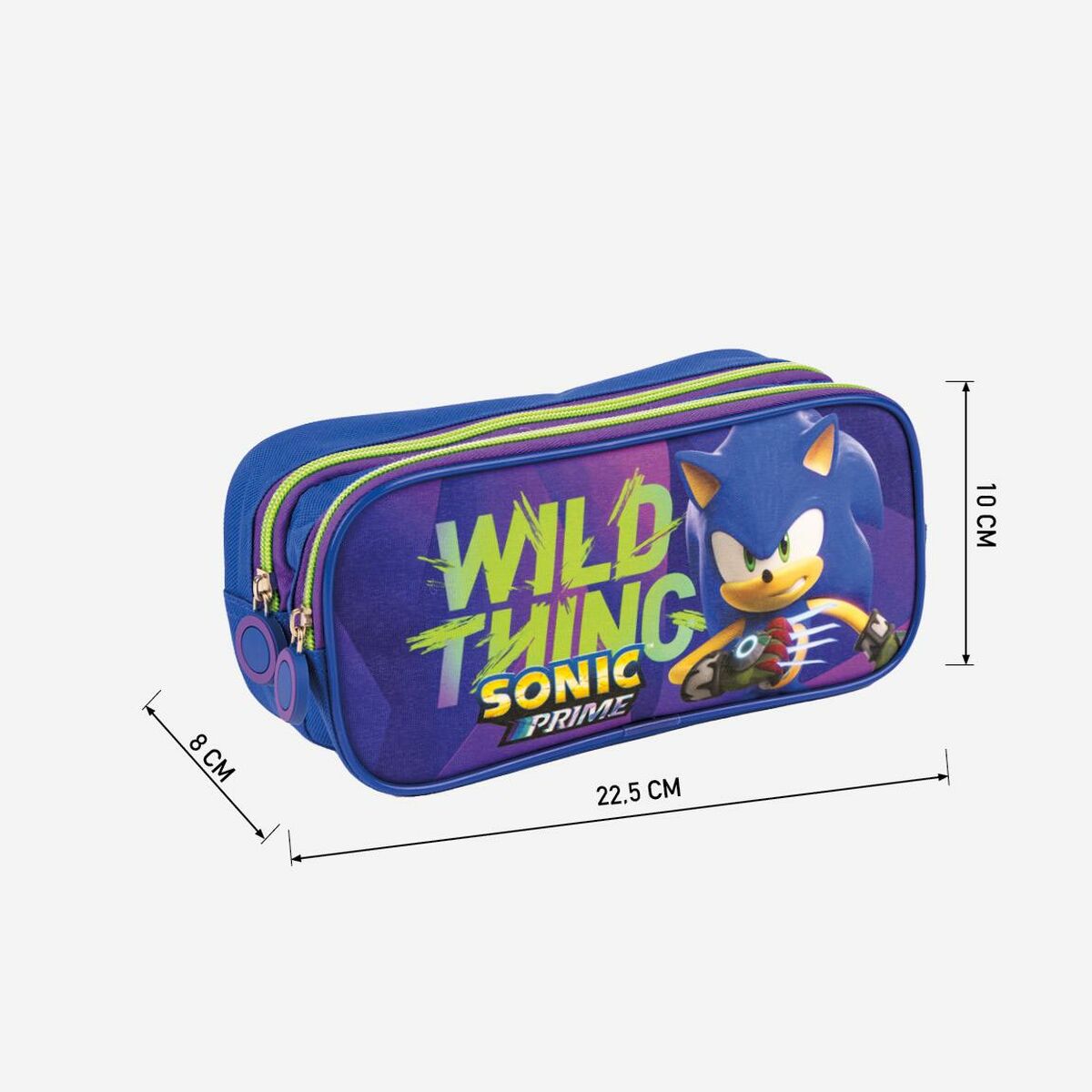 Dubbel bär-allt Sonic Blå 22,5 x 8 x 10 cm-Kontor och Kontorsmaterial, Skol- och utbildningsmaterial-Sonic-peaceofhome.se