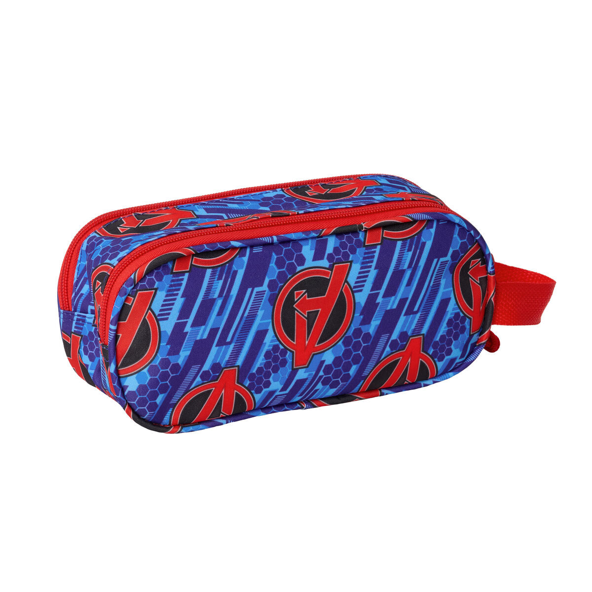 Dubbel bär-allt The Avengers Röd Mörkblå 21 x 8 x 6 cm 3D-Kontor och Kontorsmaterial, Skol- och utbildningsmaterial-The Avengers-peaceofhome.se