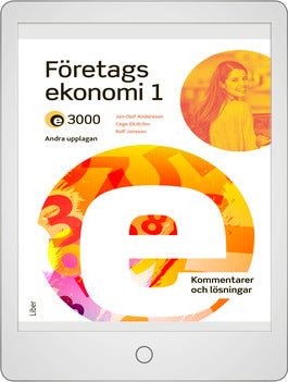 E3000 Företagsekonomi 1 Kommentarer och lösningar Onlinebok-Digitala böcker-Liber-peaceofhome.se