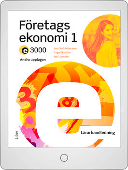 E3000 Företagsekonomi 1 Lärarhandledning (nedladdningsbar)-Digitala böcker-Liber-peaceofhome.se