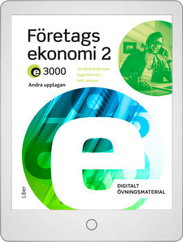 E3000 Företagsekonomi 2 Digitalt Övningsmaterial (elevlicens)-Digitala böcker-Liber-peaceofhome.se