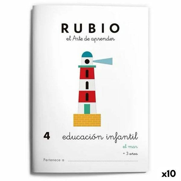Early Childhood Education Notebook Rubio Nº4 A5 spanska (10 antal)-Kontor och Kontorsmaterial, Pappersprodukter för kontoret-Cuadernos Rubio-peaceofhome.se