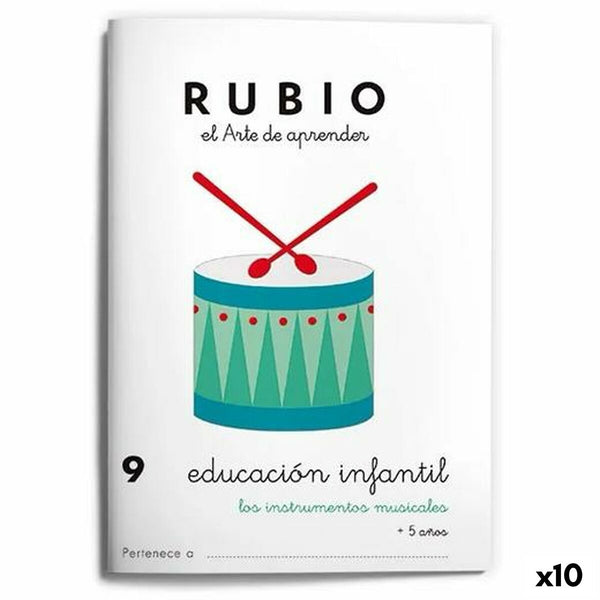Early Childhood Education Notebook Rubio Nº9 A5 spanska (10 antal)-Kontor och Kontorsmaterial, Pappersprodukter för kontoret-Cuadernos Rubio-peaceofhome.se